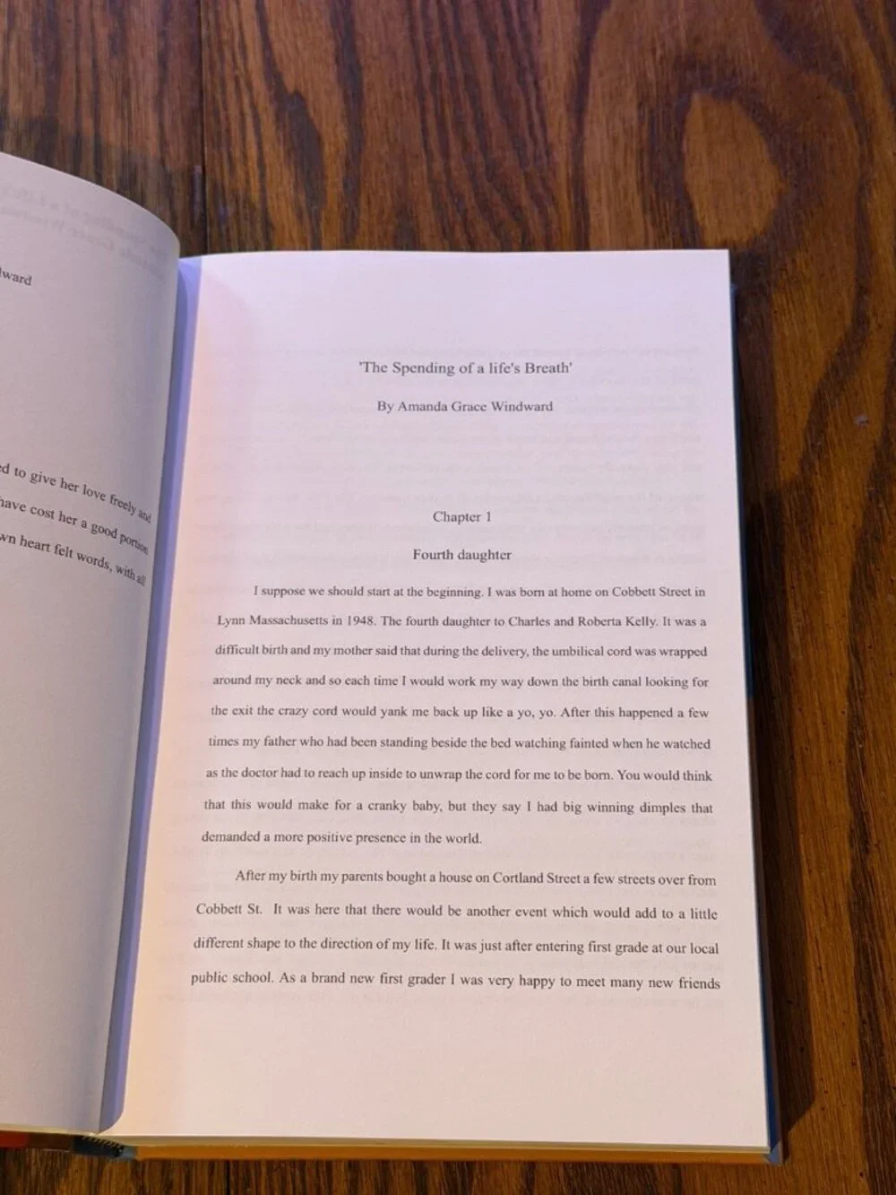 The Spending Of A Life’s Breath Amanda Windward Signed